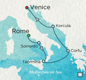Rome (Civitavecchia), Italy to Venice, Italy - 7 Days Just Crystal Cruises Serenity 2026