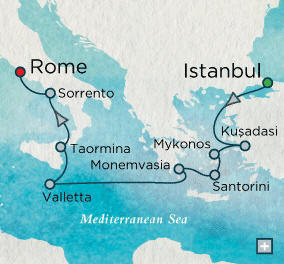 Istanbul, Turkey to Rome (Civitavecchia), Italy - 12 Days Just Crystal Cruises Serenity 2026