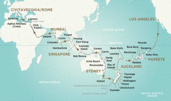 Luxury Crystal Cruises World Cruise Serenity 2026